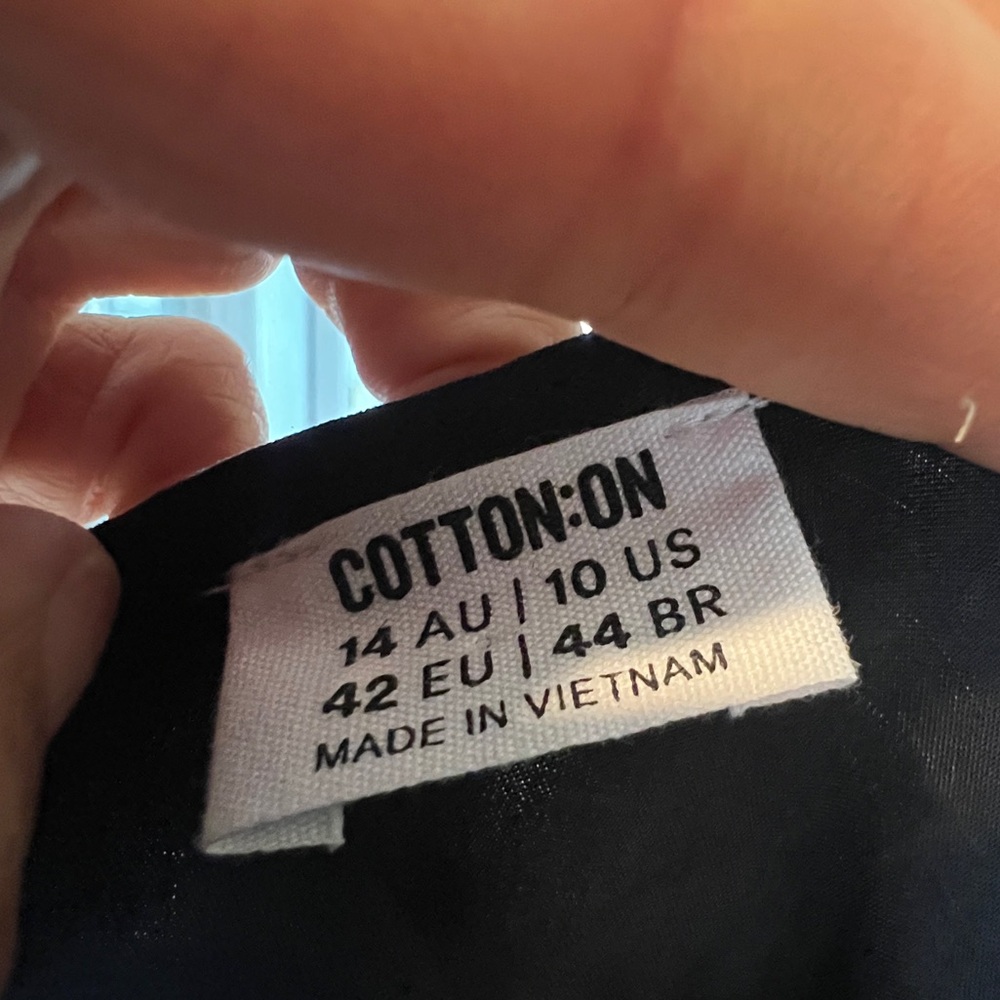 Cotton On Black Lace Trim Slip Dress ~size 10 - Picture 4 of 12